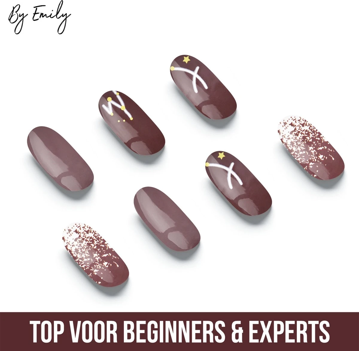 By Emily - Nagel Wrap - Star Struck | 14 Stickers | Nail Wrap | Nail Art | Trendy | Design | Nagellakvrij | Eenvoudig | Nagel Wrap | Nagel Stickers | Folie | Zelfklevend | Sjablonen 5 By Emily - Nagel Wrap - Star Struck | 14 Stickers | Nail Wrap | Nail Art | Trendy | Design | Nagellakvrij | Eenvoudig | Nagel Wrap | Nagel Stickers | Folie | Zelfklevend | Sjablonen - Image 3
