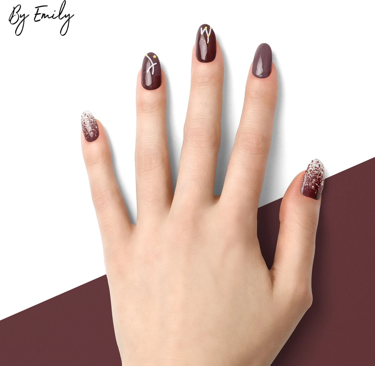 By Emily - Nagel Wrap - Star Struck | 14 Stickers | Nail Wrap | Nail Art | Trendy | Design | Nagellakvrij | Eenvoudig | Nagel Wrap | Nagel Stickers | Folie | Zelfklevend | Sjablonen 7 By Emily - Nagel Wrap - Star Struck | 14 Stickers | Nail Wrap | Nail Art | Trendy | Design | Nagellakvrij | Eenvoudig | Nagel Wrap | Nagel Stickers | Folie | Zelfklevend | Sjablonen - Image 5