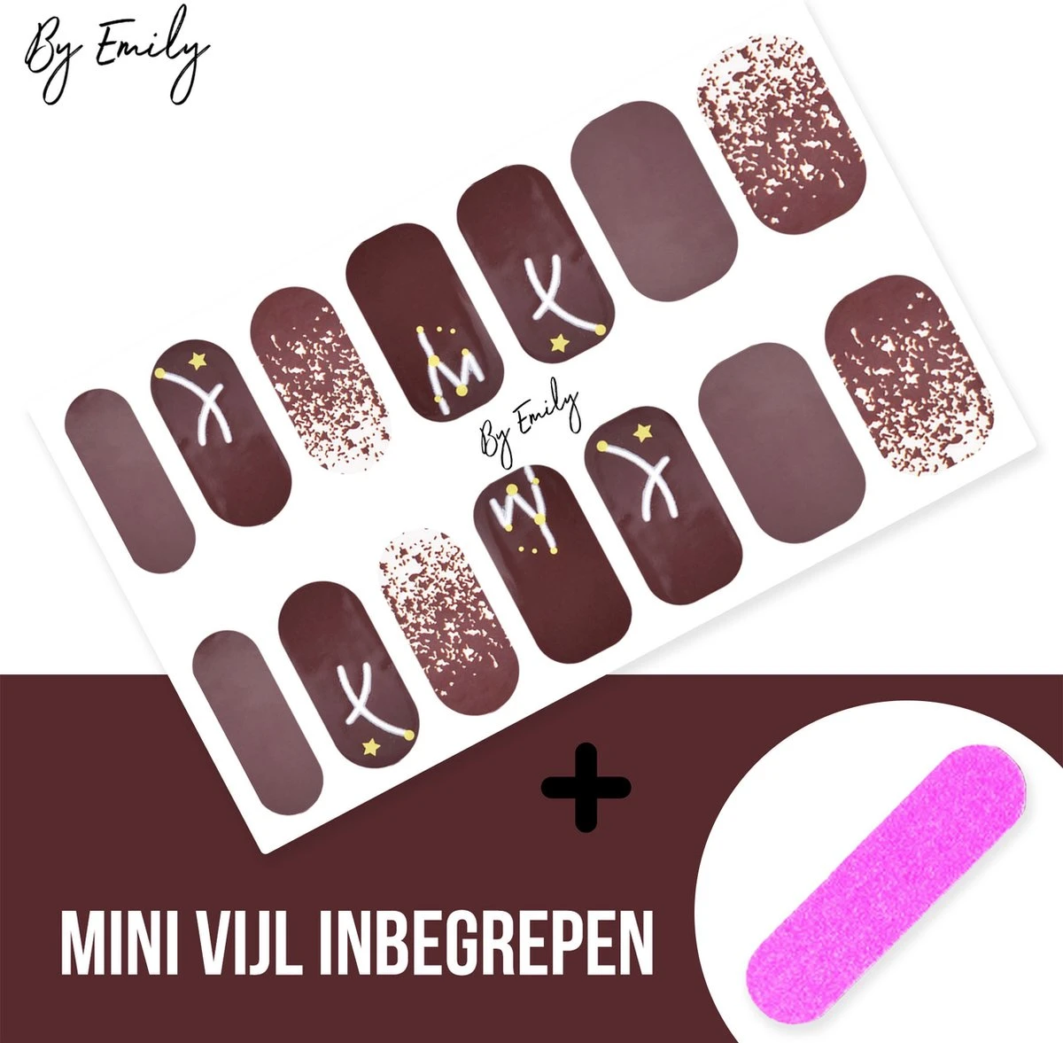 By Emily - Nagel Wrap - Star Struck | 14 Stickers | Nail Wrap | Nail Art | Trendy | Design | Nagellakvrij | Eenvoudig | Nagel Wrap | Nagel Stickers | Folie | Zelfklevend | Sjablonen 6 By Emily - Nagel Wrap - Star Struck | 14 Stickers | Nail Wrap | Nail Art | Trendy | Design | Nagellakvrij | Eenvoudig | Nagel Wrap | Nagel Stickers | Folie | Zelfklevend | Sjablonen - Image 4