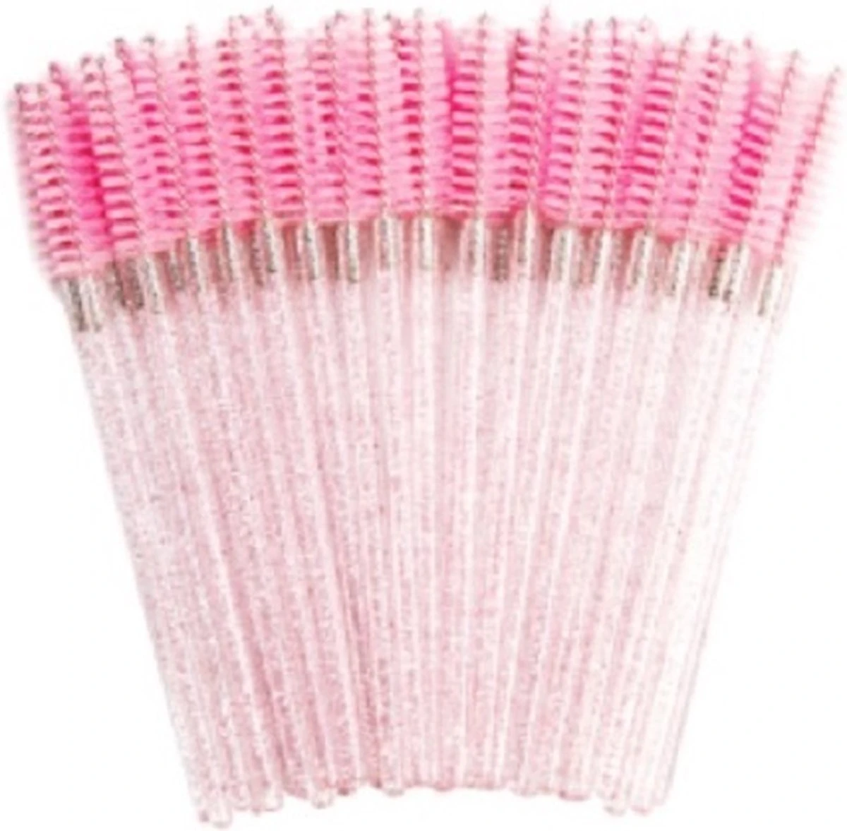 Merkloos Wimper Borsteltjes - Roze Glitter 3 Merkloos Wimper Borsteltjes - Roze Glitter