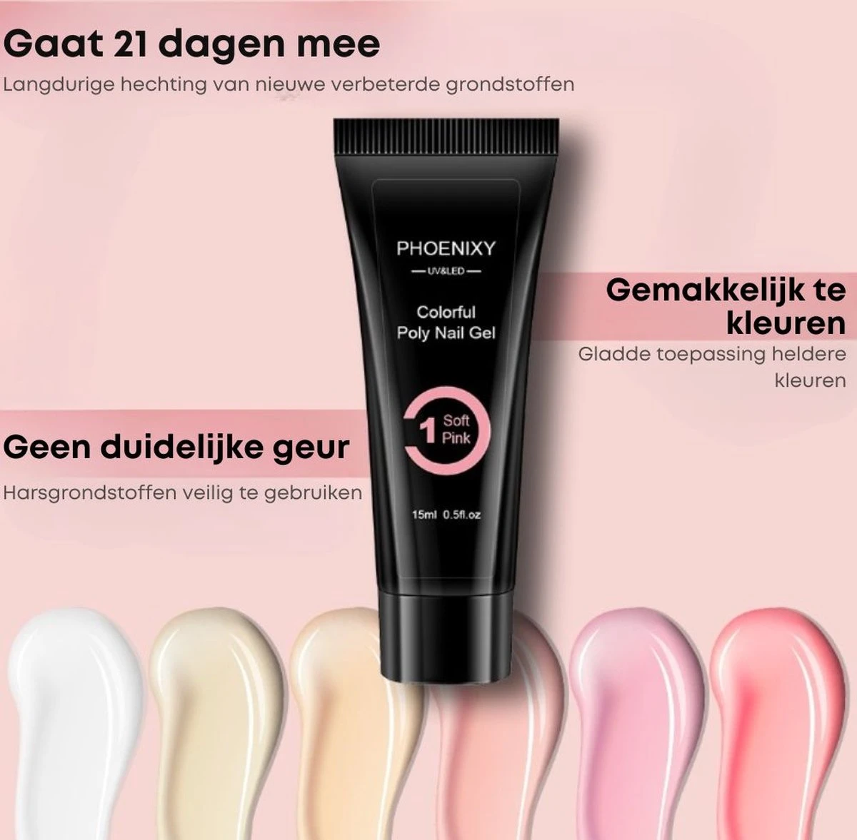 Merkloos Polygel Nagels Starterspakket | 12 Stuks | Langdurig | Polygel Kit | Polygel Nagels | Set 3 7 Merkloos Polygel Nagels Starterspakket | 12 Stuks | Langdurig | Polygel Kit | Polygel Nagels | Set 3 - Image 5