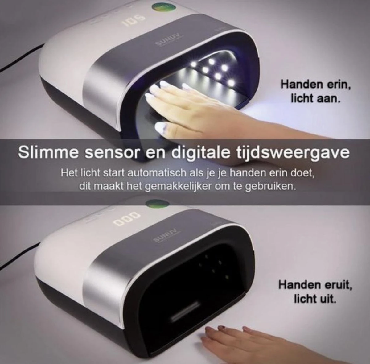 Sun Nageldroger Smart Series - Professionele UV Led Lamp - 48 Watt - Gellak - Nagellak 7 Sun Nageldroger Smart Series - Professionele UV Led Lamp - 48 Watt - Gellak - Nagellak - Image 5