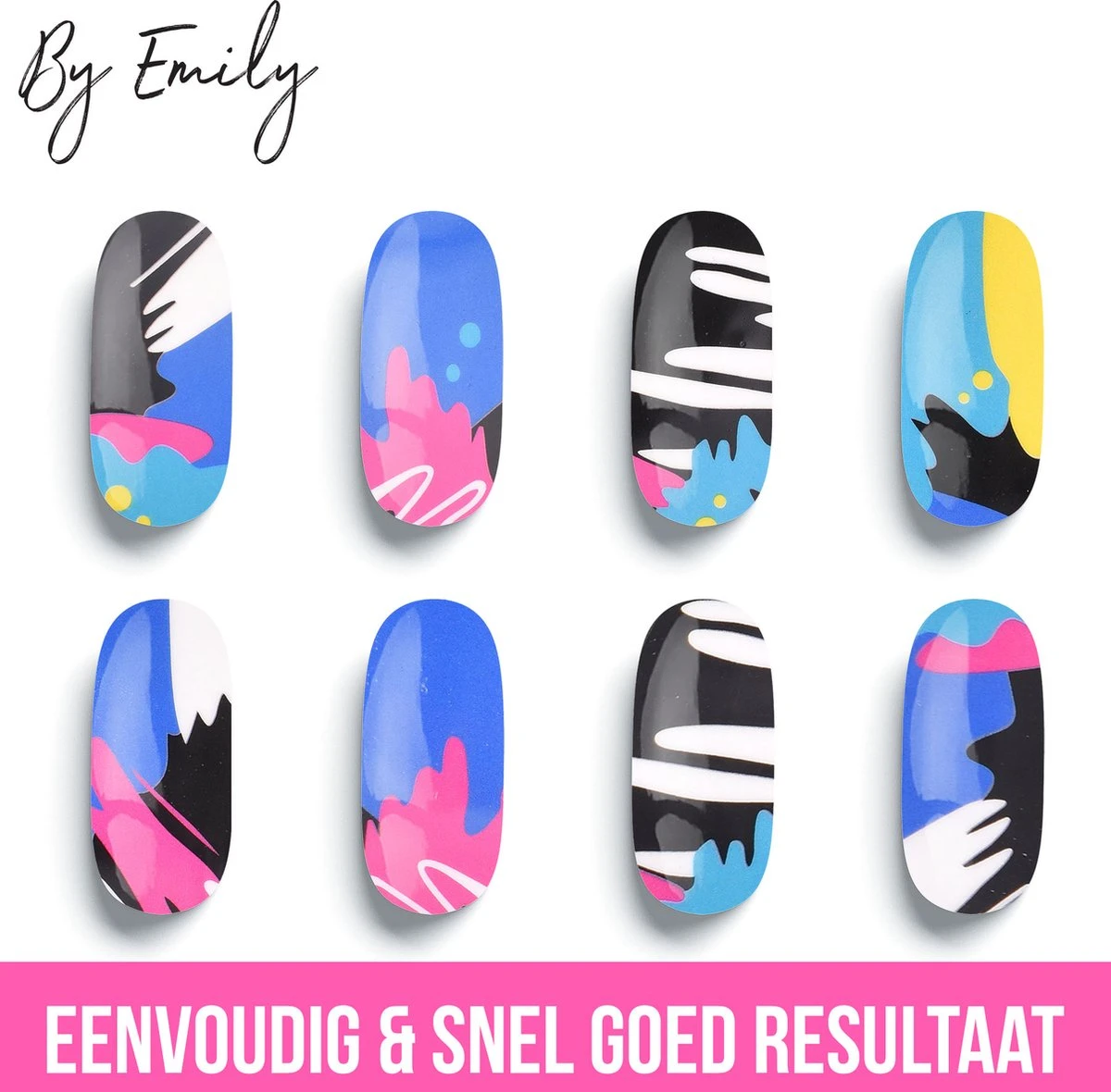 By Emily - Nagel Wrap - | The Artist | 16 Stickers | Nail Wrap | Nail Art | Trendy | Design | Nagellakvrij | Eenvoudig | Nagel Wrap | Nagel Stickers | Folie | Zelfklevend | Sjablonen 4 By Emily - Nagel Wrap - | The Artist | 16 Stickers | Nail Wrap | Nail Art | Trendy | Design | Nagellakvrij | Eenvoudig | Nagel Wrap | Nagel Stickers | Folie | Zelfklevend | Sjablonen - Image 2
