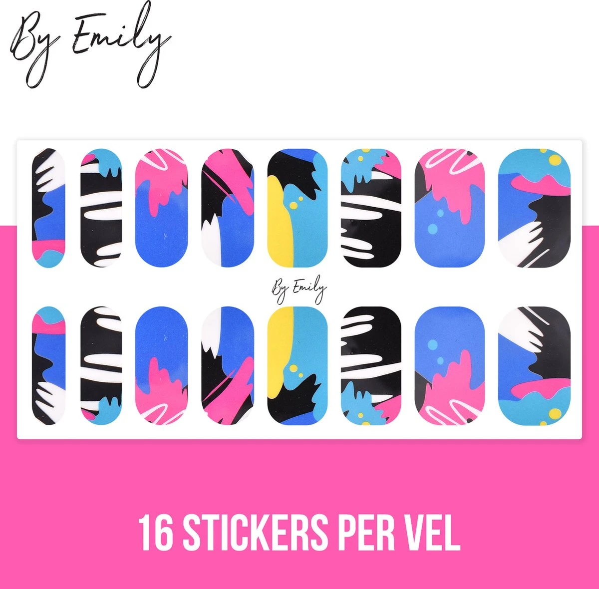 By Emily - Nagel Wrap - | The Artist | 16 Stickers | Nail Wrap | Nail Art | Trendy | Design | Nagellakvrij | Eenvoudig | Nagel Wrap | Nagel Stickers | Folie | Zelfklevend | Sjablonen 6 By Emily - Nagel Wrap - | The Artist | 16 Stickers | Nail Wrap | Nail Art | Trendy | Design | Nagellakvrij | Eenvoudig | Nagel Wrap | Nagel Stickers | Folie | Zelfklevend | Sjablonen - Image 4
