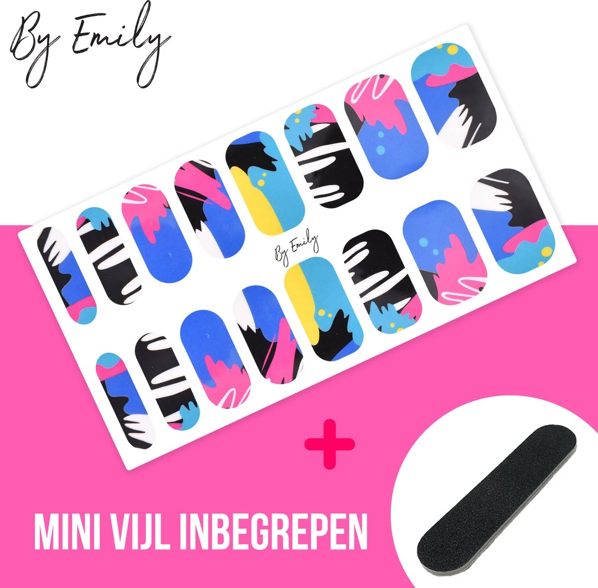 By Emily - Nagel Wrap - | The Artist | 16 Stickers | Nail Wrap | Nail Art | Trendy | Design | Nagellakvrij | Eenvoudig | Nagel Wrap | Nagel Stickers | Folie | Zelfklevend | Sjablonen 11 By Emily - Nagel Wrap - | The Artist | 16 Stickers | Nail Wrap | Nail Art | Trendy | Design | Nagellakvrij | Eenvoudig | Nagel Wrap | Nagel Stickers | Folie | Zelfklevend | Sjablonen - Image 9
