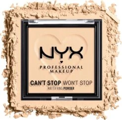 NYX Professional Makeup Can't Stop Won't Stop Mattifying Gezichtspoeder - Light 9 NYX Professional Makeup Can't Stop Won't Stop Mattifying Gezichtspoeder - Light -Modecosmetica Winkel 1200x1180 26