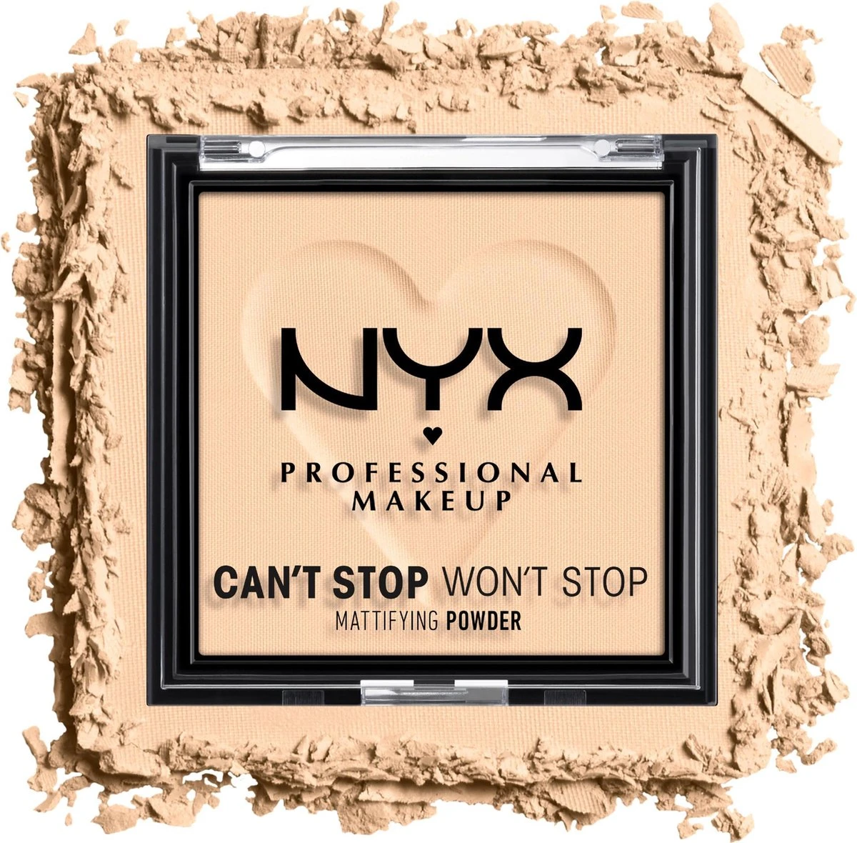 NYX Professional Makeup Can't Stop Won't Stop Mattifying Gezichtspoeder - Light 6 NYX Professional Makeup Can't Stop Won't Stop Mattifying Gezichtspoeder - Light - Image 4