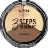 NYX Professional Makeup 3 Steps To Sculpt Face Sculpting Palette - Light 3STS02 - Highlighter En Contouring Make-up - 15 Gr 1 NYX Professional Makeup 3 Steps To Sculpt Face Sculpting Palette - Light 3STS02 - Highlighter En Contouring Make-up - 15 Gr -Modecosmetica Winkel 1200x1181 15