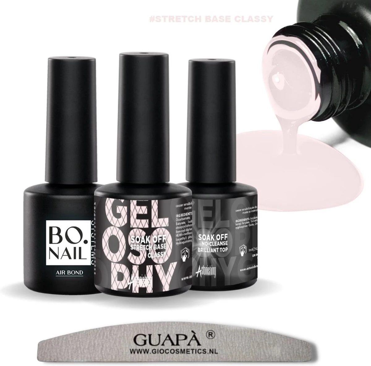 GUAPÀ® BIAB Builder Gel In A Bottle | BIAB Nagellak | Gelnagels Starterspakket | Nagellak | Gellak Pink | Builder Gel | Primer | Top Gel | 7 Ml Classy 3 GUAPÀ® BIAB Builder Gel In A Bottle | BIAB Nagellak | Gelnagels Starterspakket | Nagellak | Gellak Pink | Builder Gel | Primer | Top Gel | 7 Ml Classy