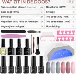 Gellak Starterspakket - Gellak - Gel Nagellak - Gellak Set - 6x8ML Kleuren - Nude Edition - Gellac - Nude Kleuren -Modecosmetica Winkel 1200x1182 2