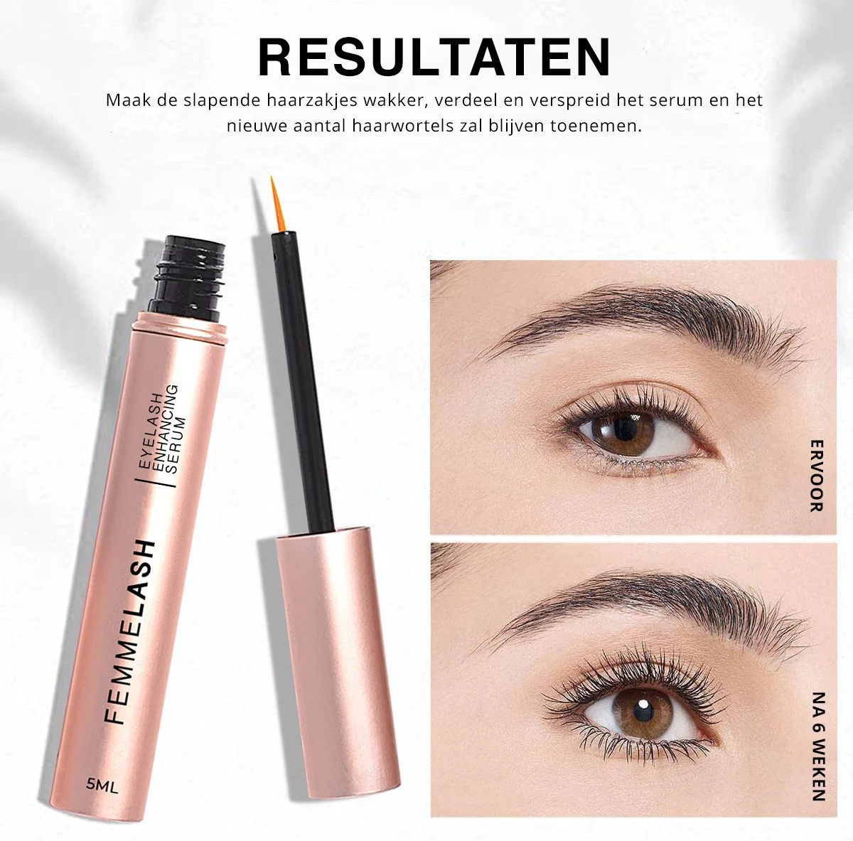 FemmeLash - EyeLash Serum - Wimper Groei - Lange Wimpers - Volle Wimpers - 5 Ml 4 FemmeLash - EyeLash Serum - Wimper Groei - Lange Wimpers - Volle Wimpers - 5 Ml - Image 2