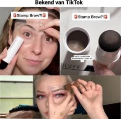 Merkloos Premium Wenkbrauw Stempel - Wenkbrauw Sjabloon - Wenkbrauwstempel - Brow Stamp - 10 Sjablonen - Borsteltje - Herbruikbaar - Waterdicht - Cadeau Voor Haar - Mediumbruin -Modecosmetica Winkel 1200x1183 18