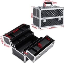 Make-upkoffer, Kapperskoffer, Cosmeticakoffer, Lege Nagelkoffer, Multikoffer, Afsluitbaar Voor Nageldesign/massageolie/fotoapparatuur, 34,7 X 22,2 X 25 Cm HMTM-YAHEE-411176 18 Make-upkoffer, Kapperskoffer, Cosmeticakoffer, Lege Nagelkoffer, Multikoffer, Afsluitbaar Voor Nageldesign/massageolie/fotoapparatuur, 34,7 X 22,2 X 25 Cm HMTM-YAHEE-411176 -Modecosmetica Winkel 1200x1185 19