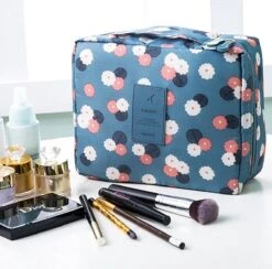 Merkloos Reis Toilet Bag Make Up Organizer - Toillettas - Cosmetica Etui - Travel Organizer - Reisartikelen - Reizen Accessoires -Modecosmetica Winkel 1200x1186 16