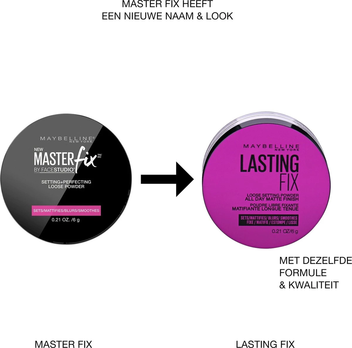 Maybelline Face Studio Master Fix Loose Gezichtspoeder - 01 Translucent 4 Maybelline Face Studio Master Fix Loose Gezichtspoeder - 01 Translucent - Image 2
