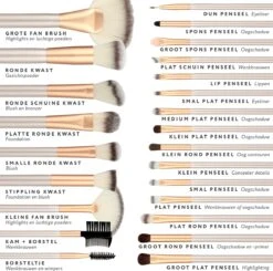 Professionele Make-up Kwastenset - 24 Delig - Beige-Goud -Modecosmetica Winkel 1200x1190 19
