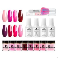Dipping Powder Starter Kit - 8 Kleuren - Roze - Dip Poeder - Acryl Nagels - Dip Nagels - Meest Complete Starterspakket - Nagel Poeder - MTSSII - -Modecosmetica Winkel 1200x1191 2