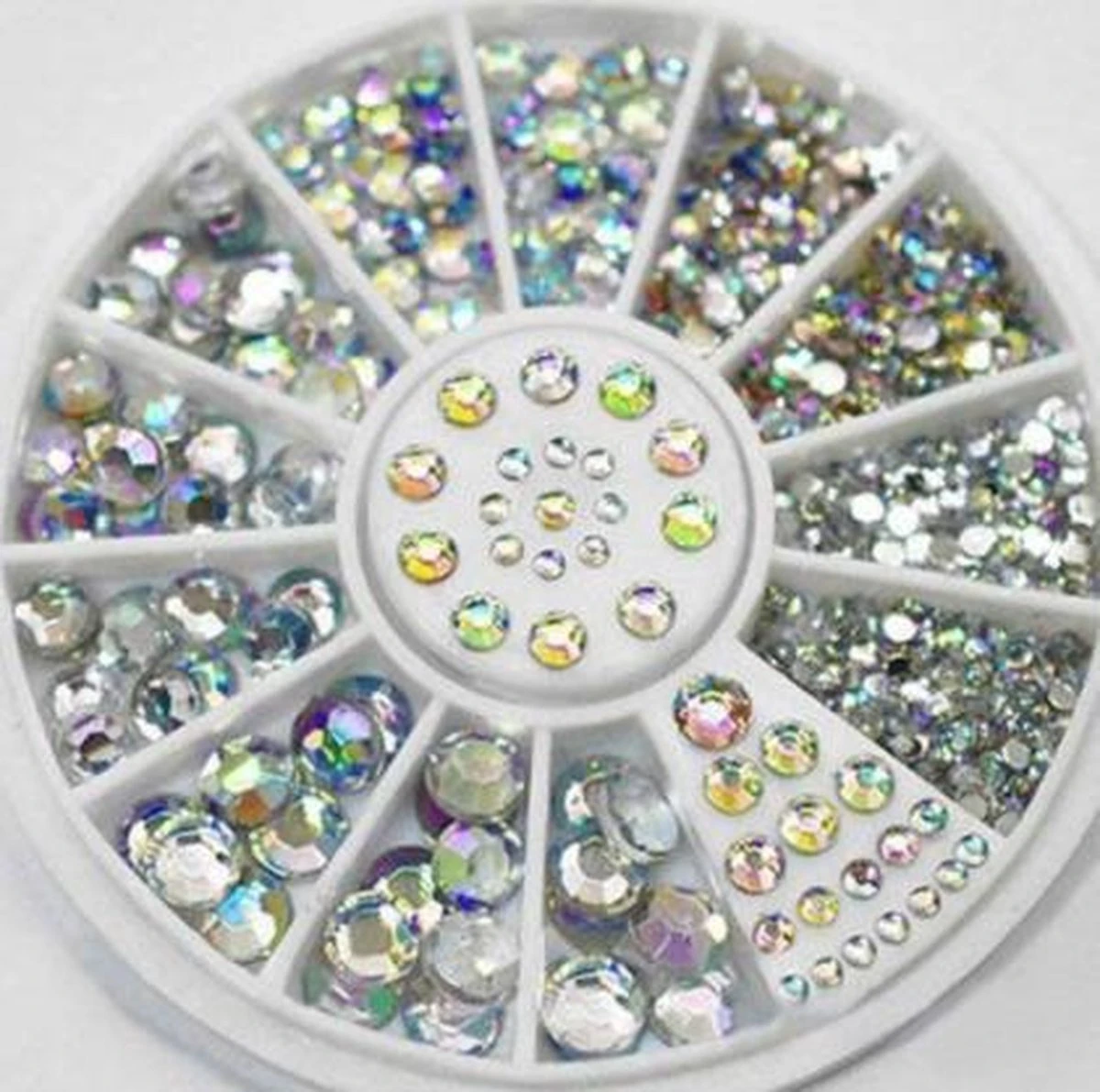 Doosje Rhinestone / Strass Nagel Steentjes - 5 Verschillende Maten Nail Art Diverse Kleuren / Strass Nagel Steentjes / Nagel Diamantjes / Nail Art 5 Doosje Rhinestone / Strass Nagel Steentjes - 5 Verschillende Maten Nail Art Diverse Kleuren / Strass Nagel Steentjes / Nagel Diamantjes / Nail Art - Image 3