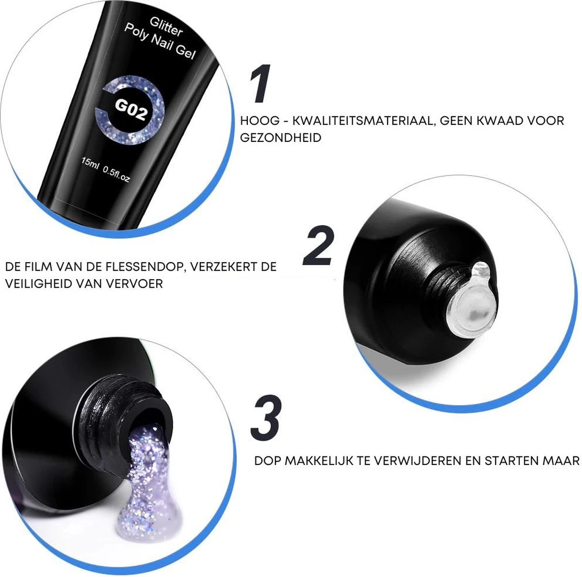 Merkloos Polygel Nagels Starterspakket | 12 Stuks | Langdurig | Polygel Kit | Polygel Nagels | Set 3 8 Merkloos Polygel Nagels Starterspakket | 12 Stuks | Langdurig | Polygel Kit | Polygel Nagels | Set 3 - Image 6