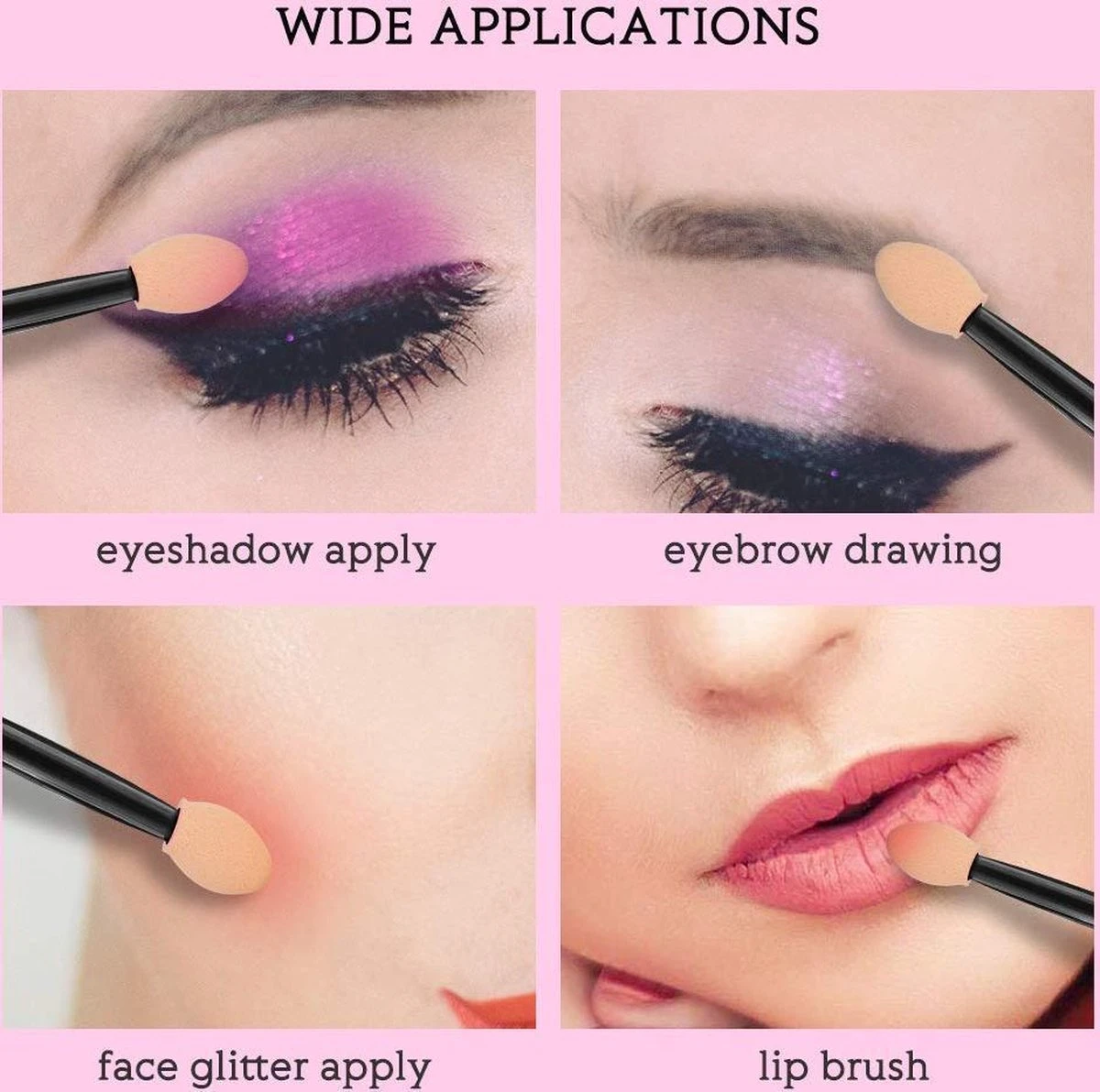 3BMT Oogschaduw Kwastjes - Set Van 10 6 3BMT Oogschaduw Kwastjes - Set Van 10 - Image 4