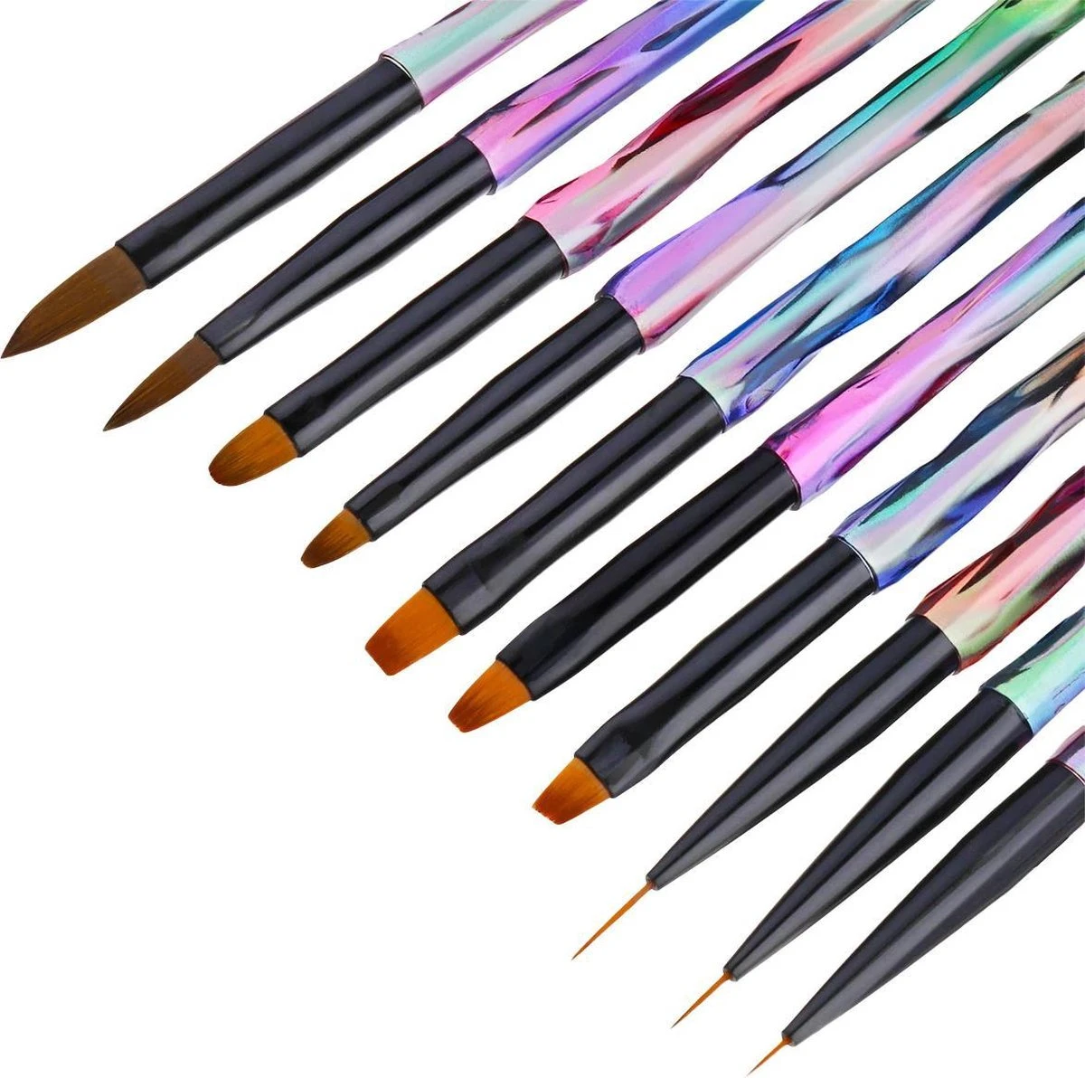 Elysee Beauty 10 Penselen Set Voor Nagel Gel - Nagel Kwasten - Nail Brush 5 Elysee Beauty 10 Penselen Set Voor Nagel Gel - Nagel Kwasten - Nail Brush - Image 3