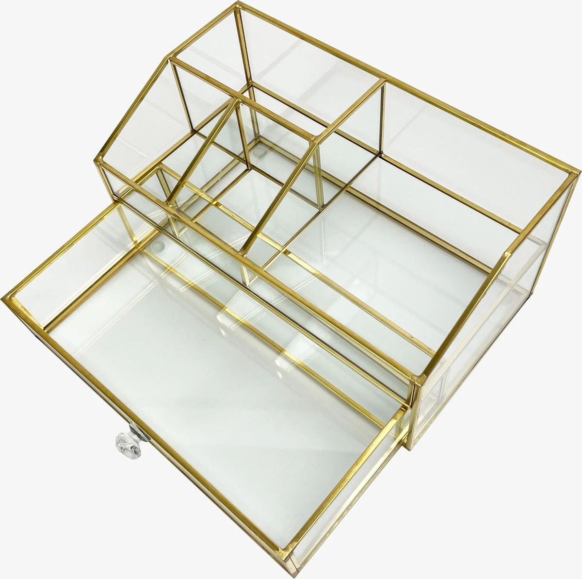 Make Up Organizer Stella | Goud| Cosmetica Organizer|sieraden Organizer | Make Up Organizer | Beautybox | Vitrine Boxje | Glazen Box |Makeup Organizer |Beauty Organizer | Makeupbox |Organizer | Storage Box |Make-uporganizer| Opbergdoos | Sieradendoos 7 Make Up Organizer Stella | Goud| Cosmetica Organizer|sieraden Organizer | Make Up Organizer | Beautybox | Vitrine Boxje | Glazen Box |Makeup Organizer |Beauty Organizer | Makeupbox |Organizer | Storage Box |Make-uporganizer| Opbergdoos | Sieradendoos - Image 5