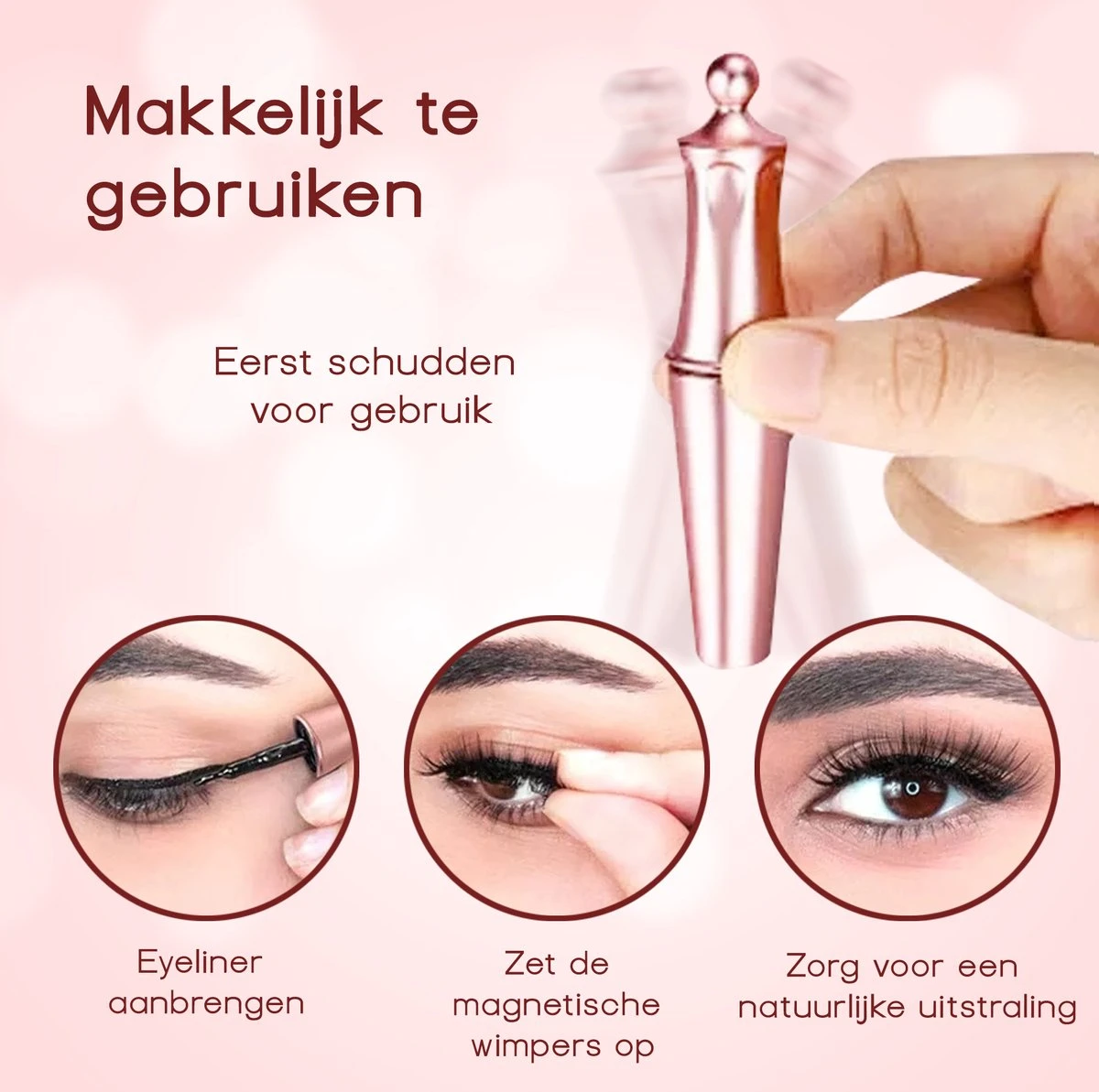Merkloos La Liva Magnetische Wimpers - Inclusief Eyeliner En Wimper Pincet - 5 Magneetjes - Wimperextentions - Wimperlifting Set - Lash Lift 4 Merkloos La Liva Magnetische Wimpers - Inclusief Eyeliner En Wimper Pincet - 5 Magneetjes - Wimperextentions - Wimperlifting Set - Lash Lift - Image 2