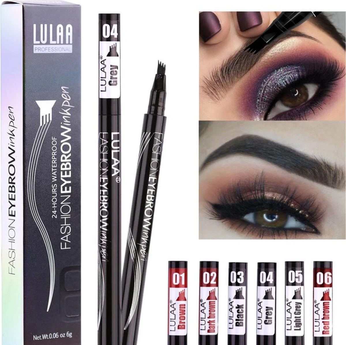 LULAA Microblade Pen - BRUIN - Watervaste Microblading Wenkbrauwpen - Waterproof Tattoo Pen - Make Up - Eyebrow Blading 3 LULAA Microblade Pen - BRUIN - Watervaste Microblading Wenkbrauwpen - Waterproof Tattoo Pen - Make Up - Eyebrow Blading