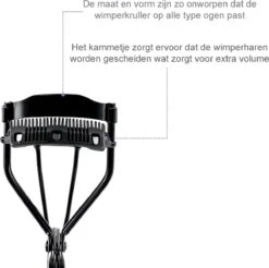 INTER-ESQUE® Wimperkruller - Eyelash Curler + 3x Gratis Extra Siliconen Pad & 3x Extra Kam - Zwart 14 INTER-ESQUE® Wimperkruller - Eyelash Curler + 3x Gratis Extra Siliconen Pad & 3x Extra Kam - Zwart -Modecosmetica Winkel 1200x1196 37