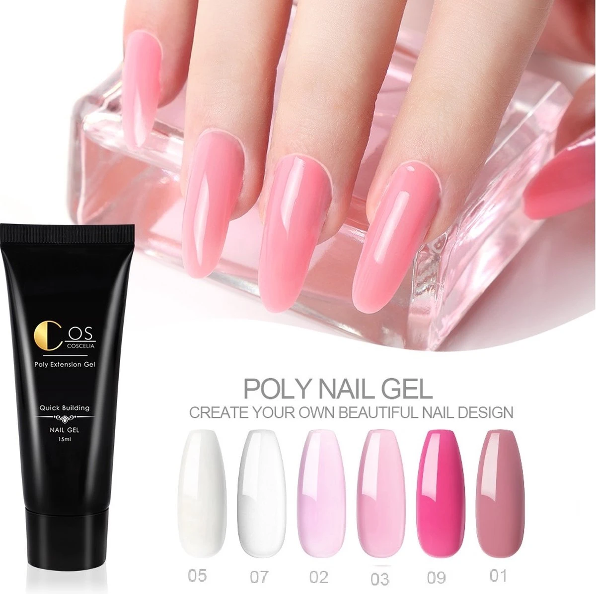 Royala - Professionele Poly Gel Starter Kit POG3. – 6 Kleuren Polygel + 6 Kleuren UV Gel - 12 Kleuren Polygel Pakket - Incl. 36 W UV Nageldroger - Poly Acryl Nagels - Nail Art - Gel Lak 5 Royala - Professionele Poly Gel Starter Kit POG3. – 6 Kleuren Polygel + 6 Kleuren UV Gel - 12 Kleuren Polygel Pakket - Incl. 36 W UV Nageldroger - Poly Acryl Nagels - Nail Art - Gel Lak - Image 3