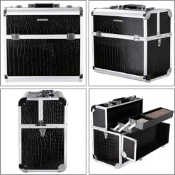 A.T. Shop Cosmeticakoffer, Make-up Koffer, Beauty Case, Bewaren Van Make-up, Nagellak. Zwart 14 A.T. Shop Cosmeticakoffer, Make-up Koffer, Beauty Case, Bewaren Van Make-up, Nagellak. Zwart -Modecosmetica Winkel 1200x1198 105