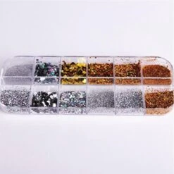 Glitter Poeder Nail Art Set - 12 Stuks - Goud / Zilver / Brons - Nagel Decoratie Strass 10 Glitter Poeder Nail Art Set - 12 Stuks - Goud / Zilver / Brons - Nagel Decoratie Strass -Modecosmetica Winkel 1200x1198 17