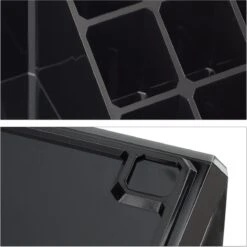 Relaxdays Cosmetica Organizer - Cosmeticahouder - Make Up Toren - Doorzichtig - 16 Vakken - Zwart -Modecosmetica Winkel 1200x1198 84