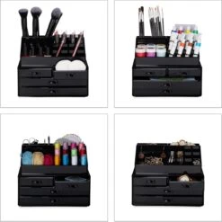 Relaxdays Make-up Organizer - Tweedelig - Cosmetica Opbergdoos - Transparant 21 Relaxdays Make-up Organizer - Tweedelig - Cosmetica Opbergdoos - Transparant -Modecosmetica Winkel 1200x1198 96