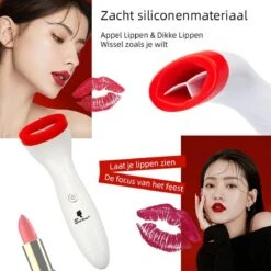 BenjaBeauty Lip Plumper - Lippen - Lipstick - Lippenbalsem - Rood - Wit 14 BenjaBeauty Lip Plumper - Lippen - Lipstick - Lippenbalsem - Rood - Wit -Modecosmetica Winkel 1200x1200 1312