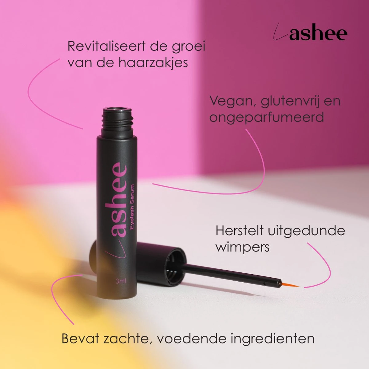 Lashee Advanced Lash Lift - Wimperserum - Wimpergroei - Lash Serum - Volle Wimpers - Eyelash & Wenkbrauw Serum - Geschikt Voor Gevoelige Ogen - Vegan - 3 Ml 7 Lashee Advanced Lash Lift - Wimperserum - Wimpergroei - Lash Serum - Volle Wimpers - Eyelash & Wenkbrauw Serum - Geschikt Voor Gevoelige Ogen - Vegan - 3 Ml - Image 5