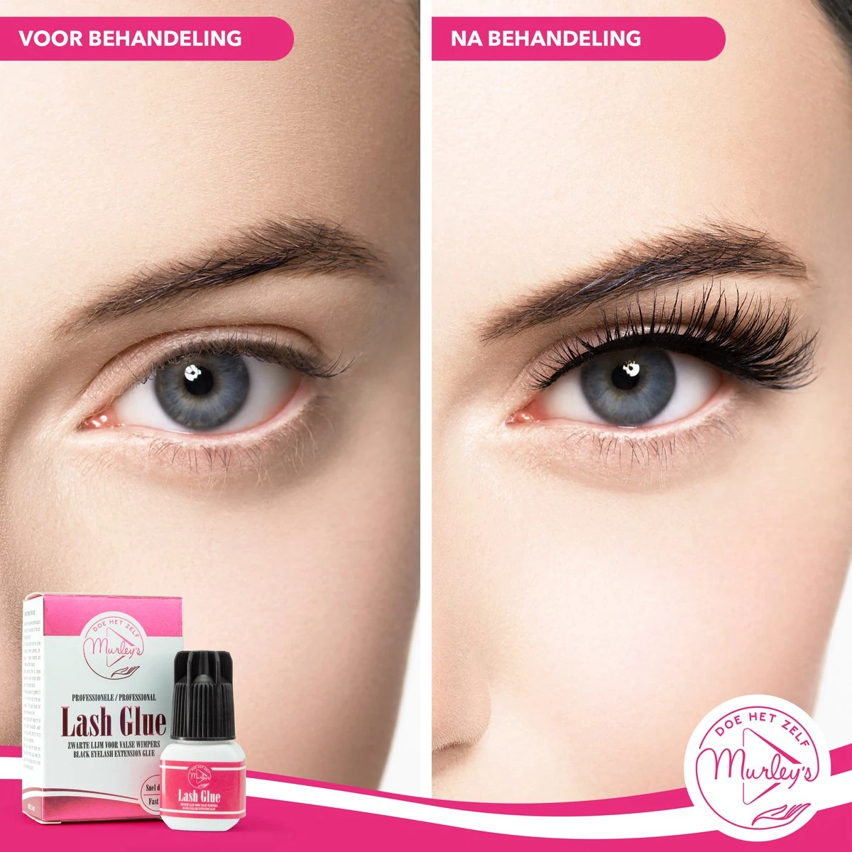 MURLEY'S Wimperlijm- Wimperextensions Lijm - Lash Glue - Zwart - Eenmalig Aanbrengen Voor Wekenlang Plezier - Perfecte Wimpers 6 MURLEY'S Wimperlijm- Wimperextensions Lijm - Lash Glue - Zwart - Eenmalig Aanbrengen Voor Wekenlang Plezier - Perfecte Wimpers - Image 4