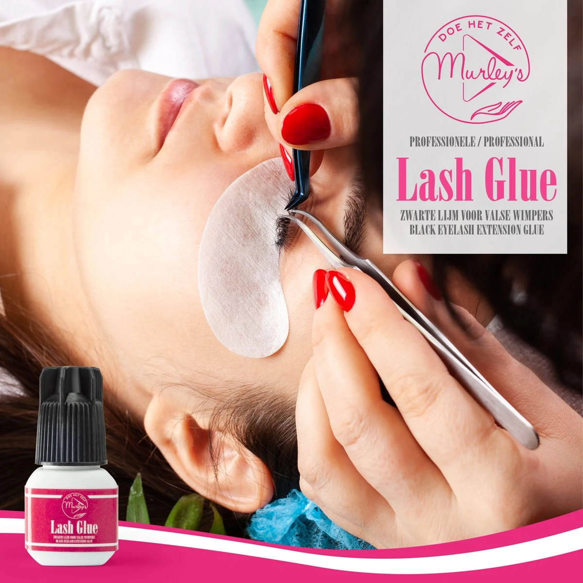 MURLEY'S Wimperlijm- Wimperextensions Lijm - Lash Glue - Zwart - Eenmalig Aanbrengen Voor Wekenlang Plezier - Perfecte Wimpers 8 MURLEY'S Wimperlijm- Wimperextensions Lijm - Lash Glue - Zwart - Eenmalig Aanbrengen Voor Wekenlang Plezier - Perfecte Wimpers - Image 6