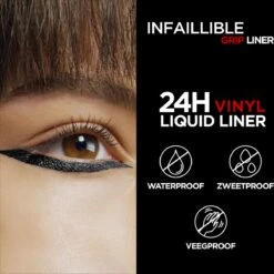 L'Oréal Paris Infailible Gip 24h Vinyl Liquid Liner Zwart - 3ml -Modecosmetica Winkel 1200x1200 1540