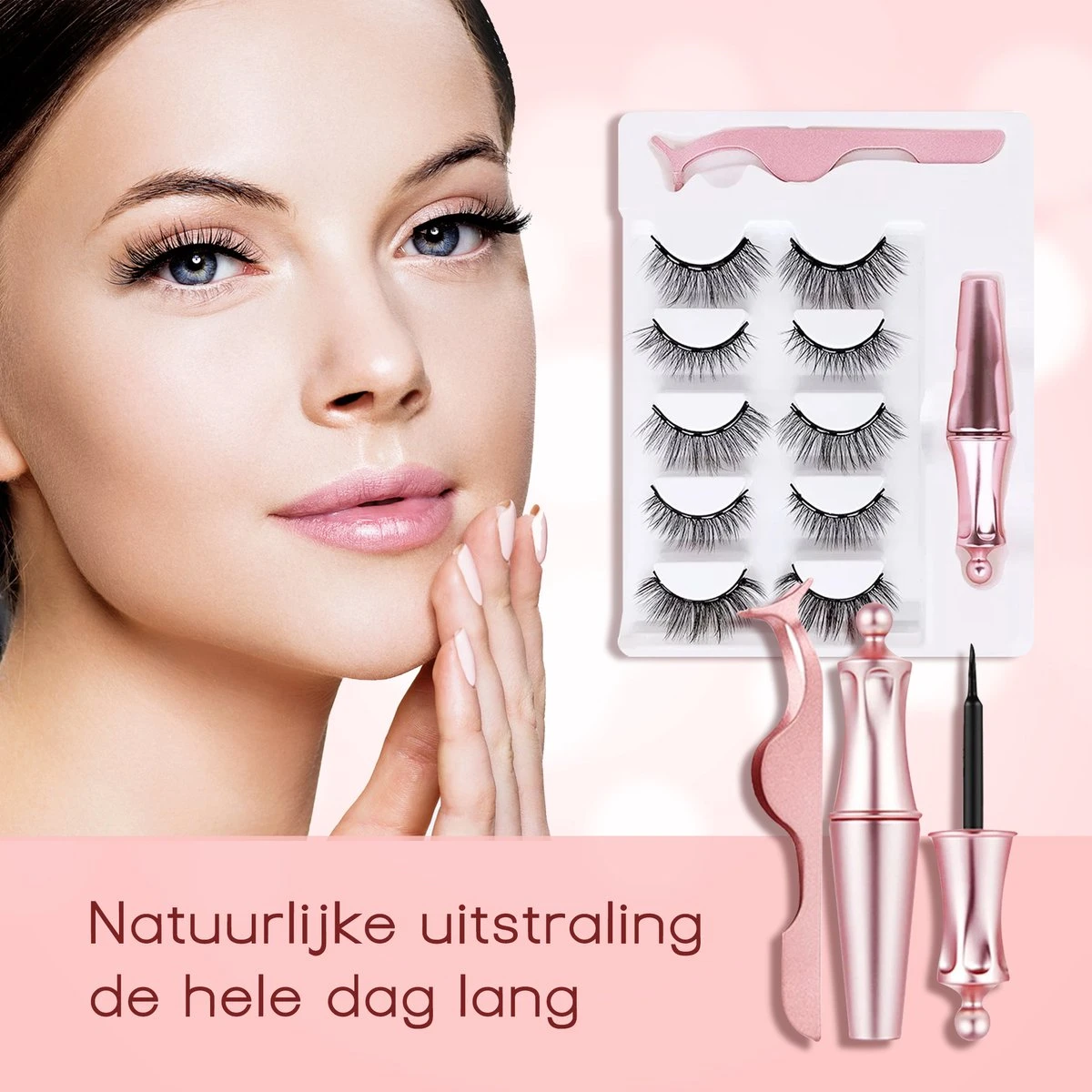 Merkloos La Liva Magnetische Wimpers - Inclusief Eyeliner En Wimper Pincet - 5 Magneetjes - Wimperextentions - Wimperlifting Set - Lash Lift 11 Merkloos La Liva Magnetische Wimpers - Inclusief Eyeliner En Wimper Pincet - 5 Magneetjes - Wimperextentions - Wimperlifting Set - Lash Lift - Image 9