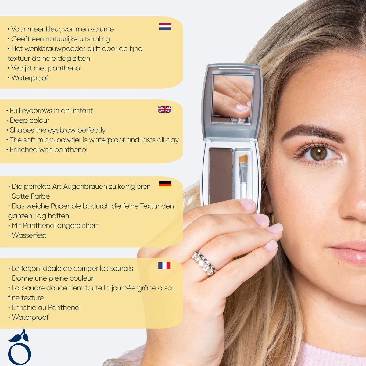 Herome Eye Care Wenkbrauw Poeder Zwart - Compact Brow Powder Nearly Black - Waterproof Verrijkt Met Panthenol - Volumineuze Wenkbrauwen In Een Handomdraai 9 Herome Eye Care Wenkbrauw Poeder Zwart - Compact Brow Powder Nearly Black - Waterproof Verrijkt Met Panthenol - Volumineuze Wenkbrauwen In Een Handomdraai - Image 7