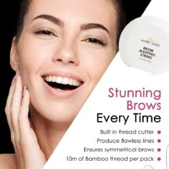 Marie-José & Co - Brow Mapping String - Voor Henna Brows & Microblading - Kleur Draad: Zwart - 1 X 10 M - 50 Toepassingen -Modecosmetica Winkel 1200x1200 1946