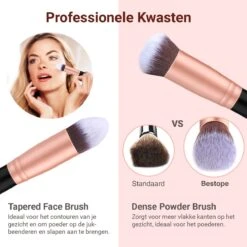 Bestope Make Up Kwasten Set Met Beauty Blenders 16 Delig - Brush Set - Kwasten Reiniger - Rosé Goud 14 Bestope Make Up Kwasten Set Met Beauty Blenders 16 Delig - Brush Set - Kwasten Reiniger - Rosé Goud -Modecosmetica Winkel 1200x1200 1985