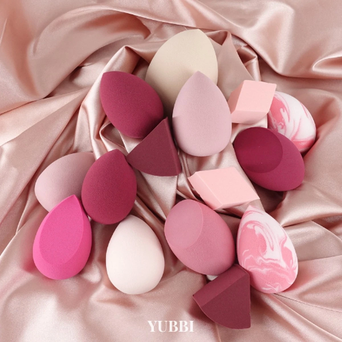 YUBBI Professional Beauty Blender Set - Make Up Spons - Foundation Applicator - Poederspons - 15 Stuks 4 YUBBI Professional Beauty Blender Set - Make Up Spons - Foundation Applicator - Poederspons - 15 Stuks - Image 2