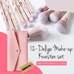 BeauRose Make Up Kwasten Set - Make Up Brush - Oogschaduw - Foundation Kwast - Poeder Kwast - Brush - Make Up - Cosmetica - Kwasten Set – Make Up Tasje - 12 Stuks 16 BeauRose Make Up Kwasten Set - Make Up Brush - Oogschaduw - Foundation Kwast - Poeder Kwast - Brush - Make Up - Cosmetica - Kwasten Set – Make Up Tasje - 12 Stuks -Modecosmetica Winkel 1200x1200 2144