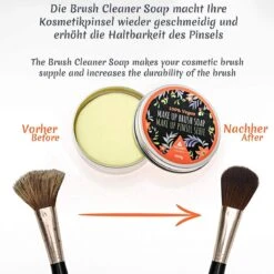 Professionele Vegan Kwastenreiniger Zeep, Cosmetica Kwast En Make-up Kwast, Zeep Van Tritart 100 G + Hart Reiniger 11 Professionele Vegan Kwastenreiniger Zeep, Cosmetica Kwast En Make-up Kwast, Zeep Van Tritart 100 G + Hart Reiniger -Modecosmetica Winkel 1200x1200 2185