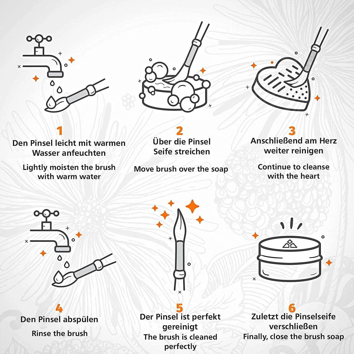 Professionele Vegan Kwastenreiniger Zeep, Cosmetica Kwast En Make-up Kwast, Zeep Van Tritart 100 G + Hart Reiniger 7 Professionele Vegan Kwastenreiniger Zeep, Cosmetica Kwast En Make-up Kwast, Zeep Van Tritart 100 G + Hart Reiniger - Image 5