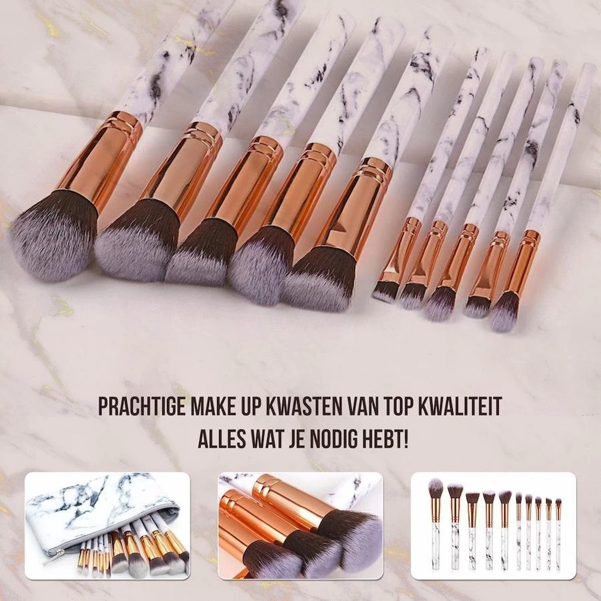 Luxe Make Up Kwasten Set - Make Up Brush - Oogschaduw – Beauty - Foundation Kwast - Poederkwast - Brush - Make Up - Cosmetica - Kwasten Set – Make Up Etui - Make Up Penselen Set – Make Up Set 13 Luxe Make Up Kwasten Set - Make Up Brush - Oogschaduw – Beauty - Foundation Kwast - Poederkwast - Brush - Make Up - Cosmetica - Kwasten Set – Make Up Etui - Make Up Penselen Set – Make Up Set - Image 11