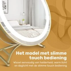 Great's® Make Up Spiegel Met LED Verlichting - ⌀ 40cm - Visagie Spiegel Rond - Extra Close Up Spiegeltje 10x - Goud 17 Great's® Make Up Spiegel Met LED Verlichting - ⌀ 40cm - Visagie Spiegel Rond - Extra Close Up Spiegeltje 10x - Goud -Modecosmetica Winkel 1200x1200 2240