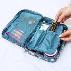 Merkloos Reis Toilet Bag Make Up Organizer - Toillettas - Cosmetica Etui - Travel Organizer - Reisartikelen - Reizen Accessoires -Modecosmetica Winkel 1200x1200 2243